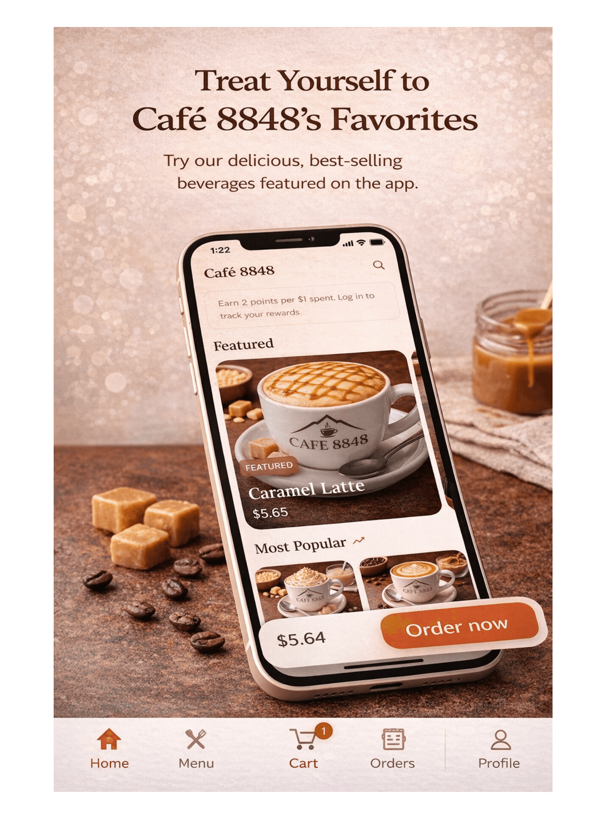 Café 8848 project preview
